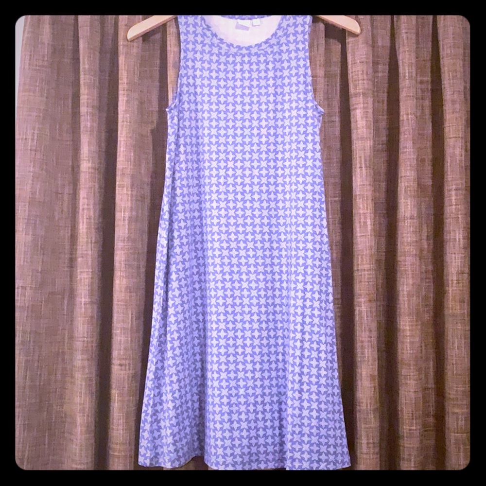 Like new blue and white print dress by the gap
